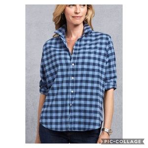 FRANK AND EILEEN | sky blue navy Flannel Shirt